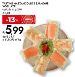 Bennet Tartine mazzancolle e salmone vogliazzi offerta