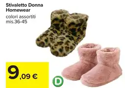 Carrefour Stivaletto Donna Homewear offerta