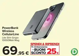 Carrefour Powerbank Wireless CallularLine offerta