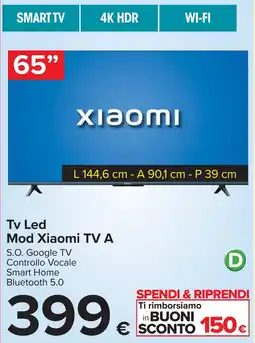 Carrefour Xiaomi Tv Led Mod TV A offerta