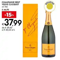 Bennet Champagne brut VEUVE CLICQUOT offerta