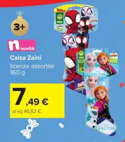 Carrefour nnovità Calza Zaini offerta