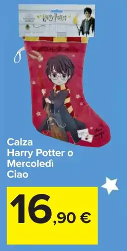 Carrefour Calza Harry Potter o Mercoledì Ciao offerta
