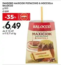Bennet Pandoro maxiciok pistacchio & nocciola BALOCCO offerta