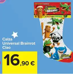 Carrefour Calza Universal Brainrot Ciao offerta