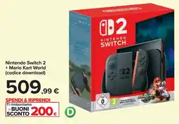 Carrefour Nintendo Switch 2 + Mario Kart World (codice download) offerta