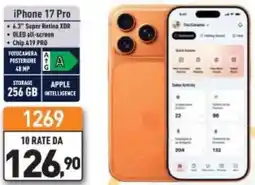 Unieuro iPhone 17 Pro offerta