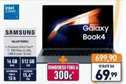 Unieuro SAMSUNG Galaxy Book4 offerta
