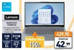 Unieuro Lenovo IdeaPad Slim 3 offerta