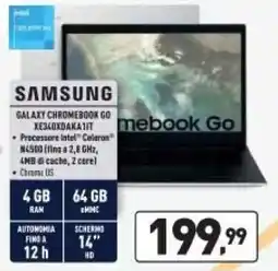 Unieuro SAMSUNG GALAXY CHROMEBOOK GO XE340XDAKA1IT offerta