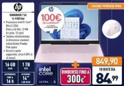 Unieuro hp Omnibook 7 AI offerta