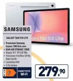 Unieuro SAMSUNG Galaxy tab 510 lite offerta