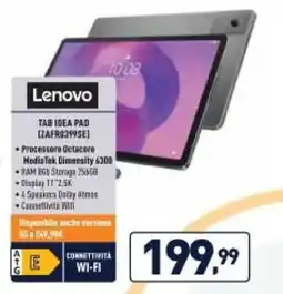 Unieuro Lenovo TAB IDEA PAD [ZAFRO399SE) offerta
