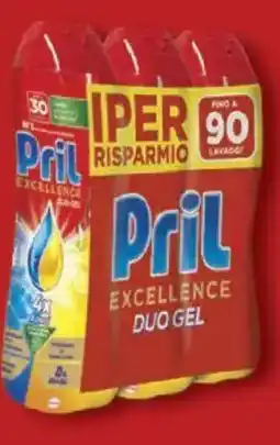 Ipersoap PRIL Excellence gel lavastoviglie offerta