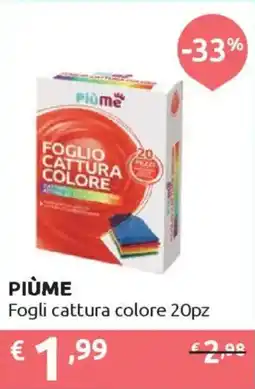 Ipersoap PIÙME Fogli cattura colore offerta