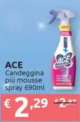 ACE Candeggina più mousse spray