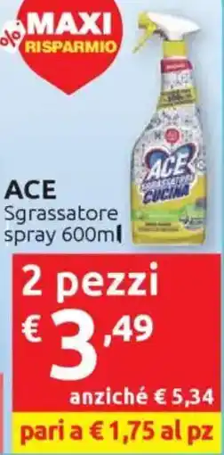 Ipersoap ACE Sgrassatore spray offerta