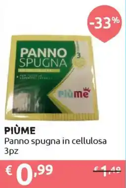 Ipersoap PIÙME Panno spugna in cellulosa offerta