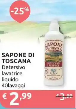 Ipersoap SAPONE DI TOSCANA Detersivo lavatrice liquido offerta