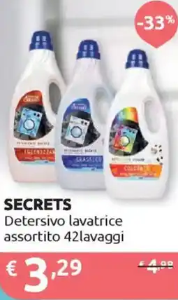 Ipersoap SECRETS Detersivo lavatrice offerta