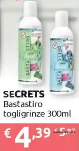 Ipersoap SECRETS Bastastiro togligrinze offerta