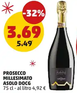 PENNY Prosecco millesimato asolo docg offerta