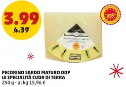 PENNY Pecorino sardo maturo dop LE SPECIALITÀ CUOR DI TERRA offerta