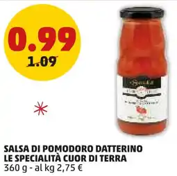 PENNY Salsa di pomodoro datterino LE SPECIALITÀ CUOR DI TERRA offerta
