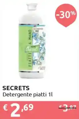 Ipersoap SECRETS Detergente piatti offerta