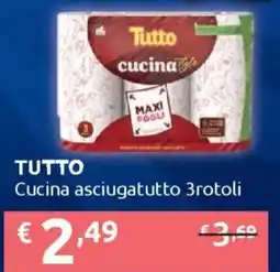 Ipersoap TUTTO Cucina asciugatutto 3rotoli offerta