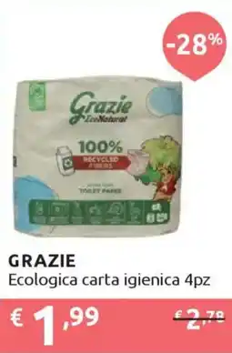 Ipersoap GRAZIE Ecologica carta igienica offerta