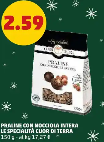 PENNY Praline con nocciola intera LE SPECIALITÀ CUOR DI TERRA offerta