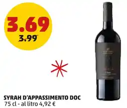 PENNY Syrah d'appassimento doc offerta