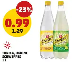 PENNY Tonica, limone SCHWEPPES offerta