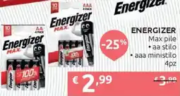 Ipersoap ENERGIZER Max pile offerta