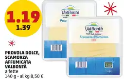 PENNY Provola dolce, scamorza affumicata VALBONTÀ offerta