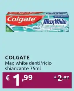 Ipersoap COLGATE Max white dentifricio sbiancante offerta