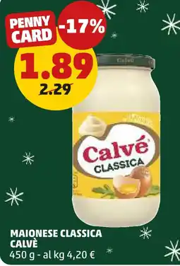 PENNY Maionese classica CALVÈ offerta