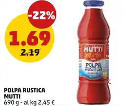 PENNY Polpa rustica MUTTI offerta
