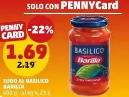 PENNY Sugo al basilico BARILLA offerta