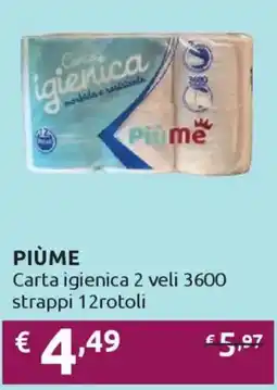 Ipersoap PIÙME Carta igienica offerta