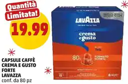 PENNY Capsule caffè crema e gusto forte LAVAZZA offerta