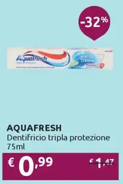 Ipersoap AQUAFRESH Dentifricio tripla protezione offerta