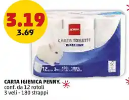 PENNY Carta igienica PENNY. offerta