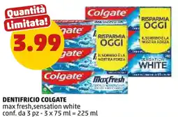PENNY Dentifricio colgate max fresh,sensation white offerta
