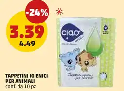 PENNY Tappetini igienici per animali offerta