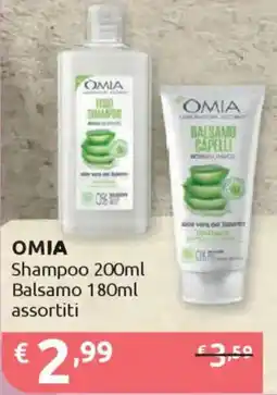 Ipersoap OMIA Shampoo Balsamo offerta