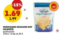 PENNY Parmigiano reggiano dop valbontà grattugiato offerta