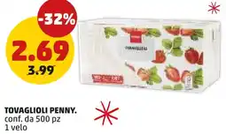 PENNY Tovaglioli PENNY. offerta