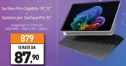 Unieuro Surface Pro Copilot+ PC 12" offerta